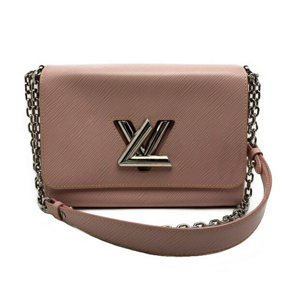Louis Vuitton Chain Shoulder Bag Epi Leather Twist Rose Pink Ballerine